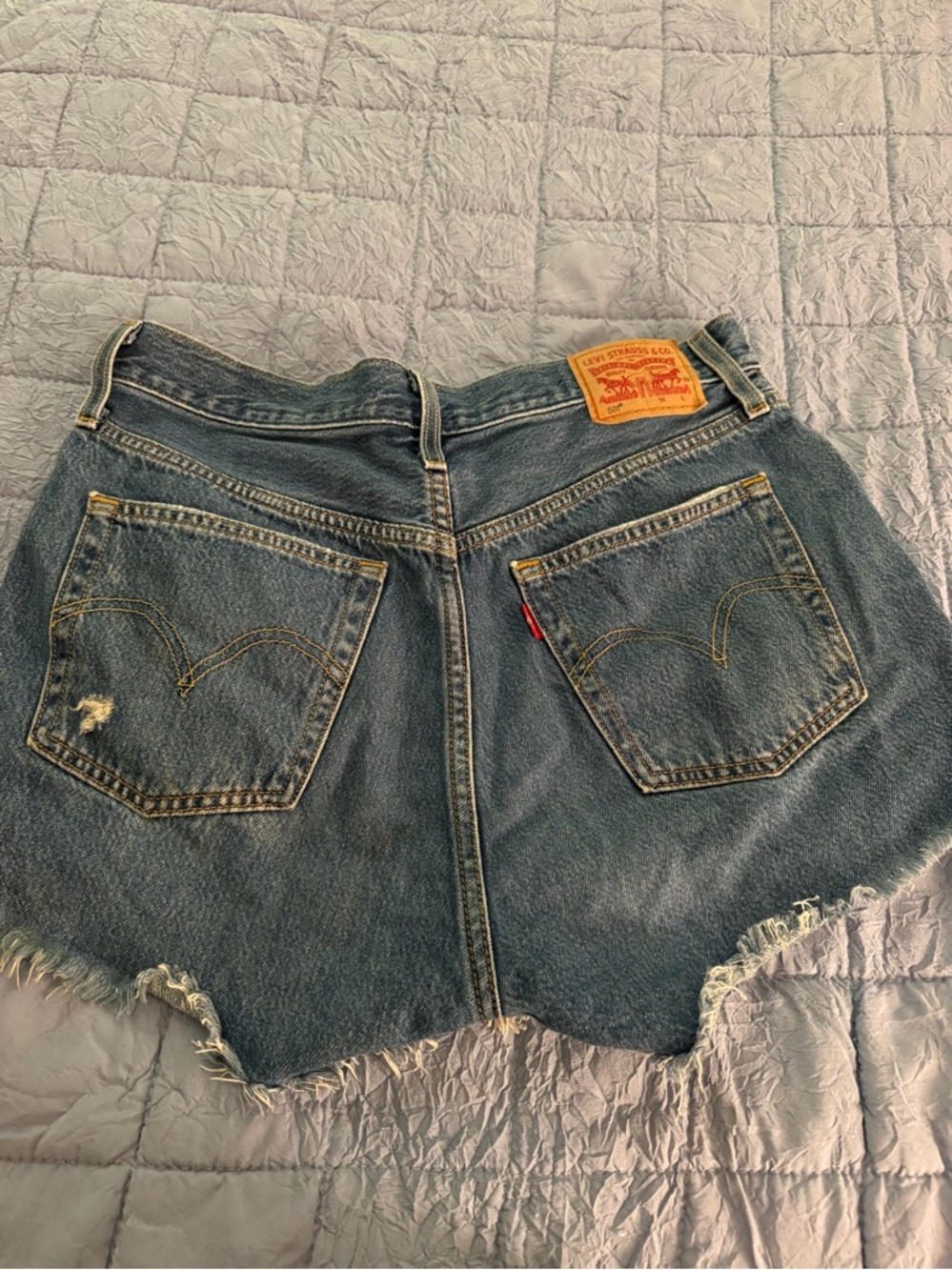 Levi's 501 Classic Blue Denim shorts women’s 28